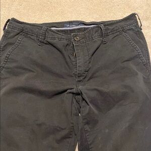 Aeropostale Black Chinos Classic Cotton Twill